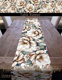 Beautiful flower table runner