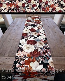 Flower bush table runner