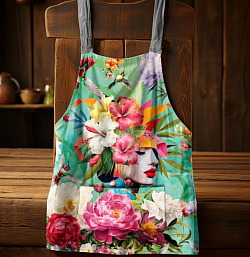 Teal apron