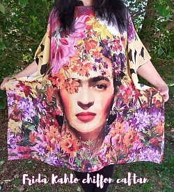 Frida Kahlo Chiffon caftan - One size fits all - R465.00