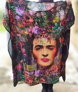 Frida Kahlo Chiffon caftan - One size fits all - R465.00