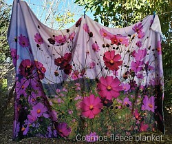 Cosmos fleece blanket