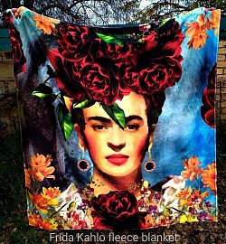 Frida Kahlo fleece blanket