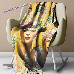 Frida Kahlo fleece blanket