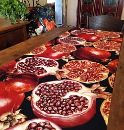 Pomegranate table runner