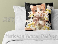 Kitty scatter cushion cover