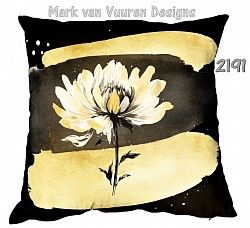 Gold on black scatter cushion cover
