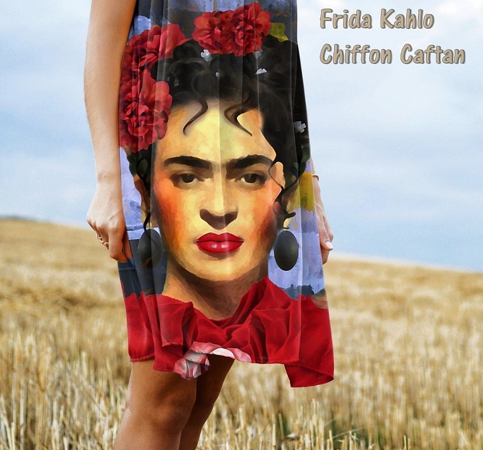 Frida Kahlo Chiffon caftan