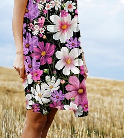 Cosmos chiffon caftan