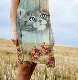 Kitty chiffon caftan