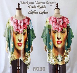 Frida Kahlo chiffon caftan