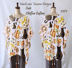 Cats chiffon caftan