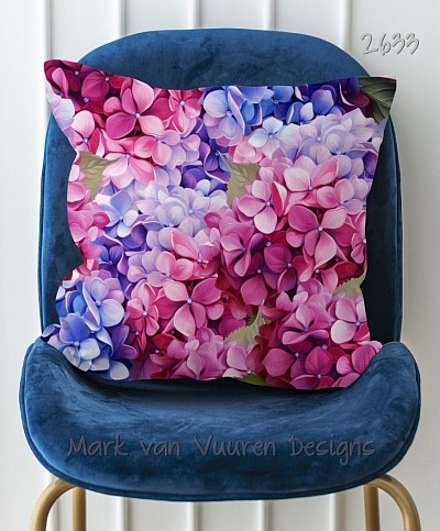 Hydrangeas Scatter cushion cover